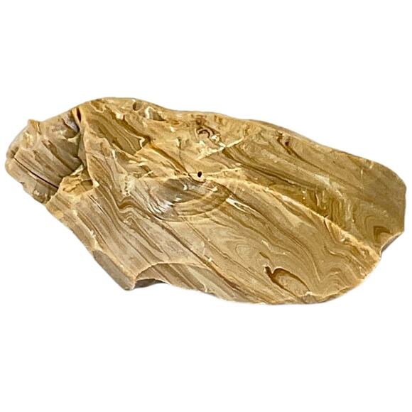 Chocolate Carmel Swirl Art Glass Cullet Slag Glass #5L20 - Picture 1 of 6